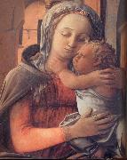 Fra Filippo Lippi Details of Madonna and Child Enthroned Germany oil painting artist